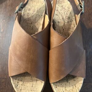 Kork-Ease Tan Sandals Comfortable Stylish Footwear Size 10M